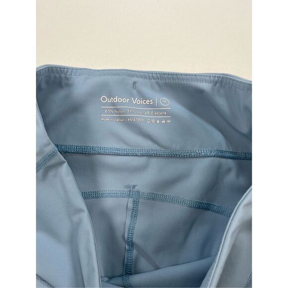 Outdoor Voices High Waisted Side Pocket Leggings Womens Size Medium Blue - Picture 6 of 13